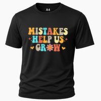 Mistakes Help Us Grow Positive Quote Cooling Performance Crew T-Shirt