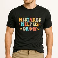 Mistakes Help Us Grow Positive Quote Cooling Performance Crew T-Shirt