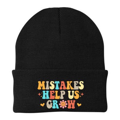 Mistakes Help Us Grow Positive Quote Beanie