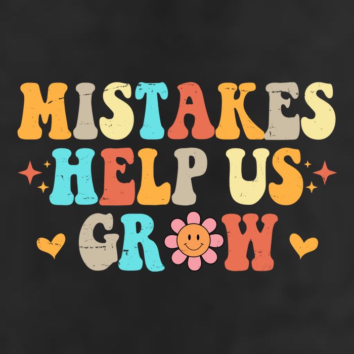 Mistakes Help Us Grow Positive Quote Trucker Hat