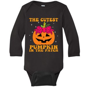 Magical Halloween Unicorn Pumpkin Decoration Baby Long Sleeve Bodysuit