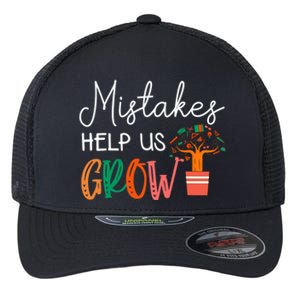 Mistakes Help Us Grow Teacher Student Mindset Motivation Flexfit Unipanel Trucker Cap