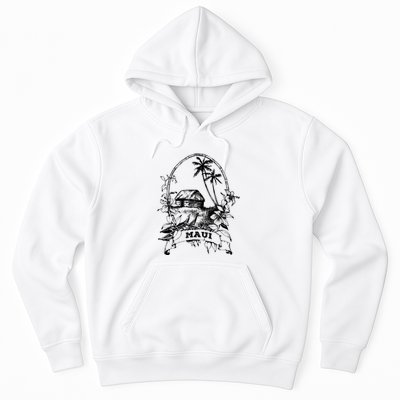 Maui Hawaii Vintage Retro Throwback Classic Vacation Hoodie