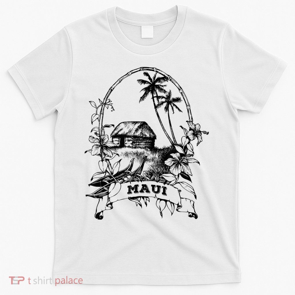 Maui Hawaii Vintage Retro Throwback Classic Vacation T-Shirt