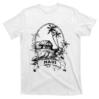 Maui Hawaii Vintage Retro Throwback Classic Vacation T-Shirt