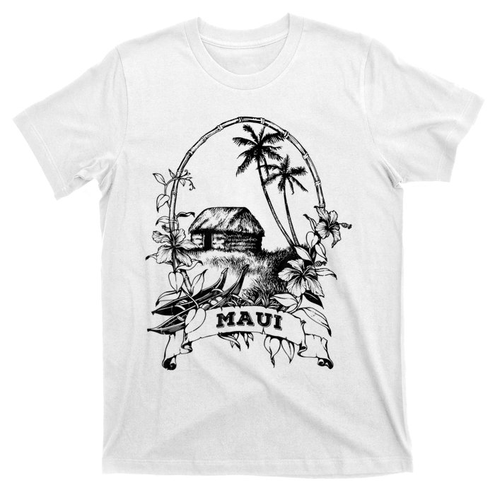 Maui Hawaii Vintage Retro Throwback Classic Vacation T-Shirt