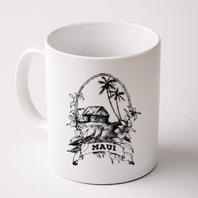 Maui Hawaii Vintage Retro Throwback Classic Vacation Coffee Mug