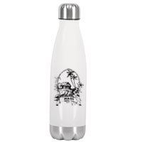 Maui Hawaii Vintage Retro Throwback Classic Vacation Stainless Steel Insulated Water Bottle