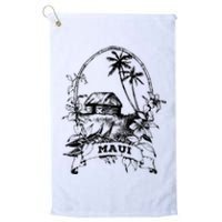 Maui Hawaii Vintage Retro Throwback Classic Vacation Platinum Collection Golf Towel