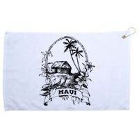 Maui Hawaii Vintage Retro Throwback Classic Vacation Grommeted Golf Towel