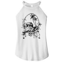 Maui Hawaii Vintage Retro Throwback Classic Vacation Women's Perfect Tri Rocker Tank