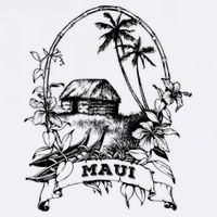 Maui Hawaii Vintage Retro Throwback Classic Vacation Womens T-Shirt