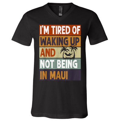 Maui Hawaii Vacation Souvenir V-Neck T-Shirt