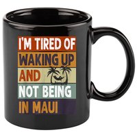 Maui Hawaii Vacation Souvenir 11oz C Handle Ceramic Mug
