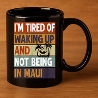 Maui Hawaii Vacation Souvenir 11oz C Handle Ceramic Mug