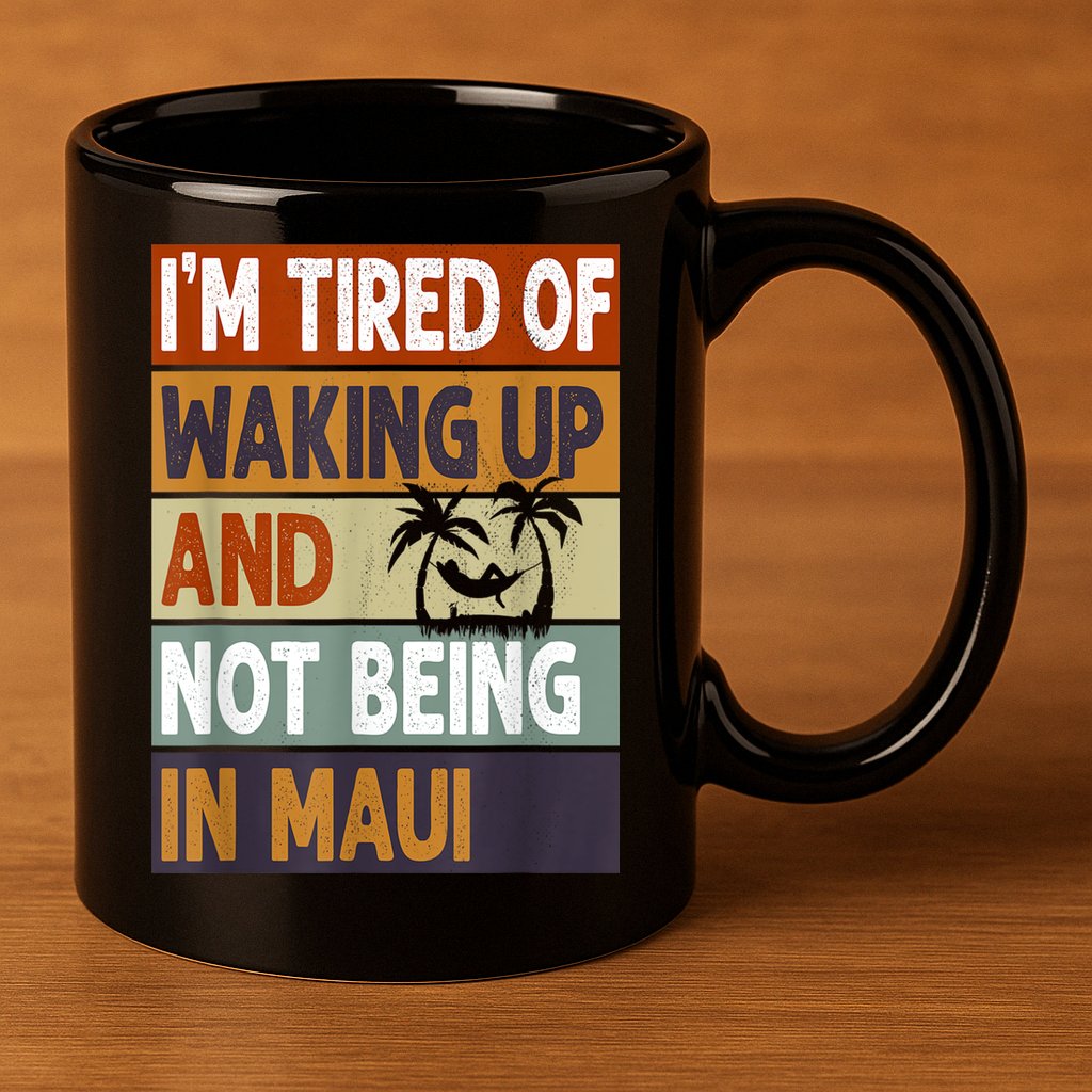 Maui Hawaii Vacation Souvenir 11oz C Handle Ceramic Mug