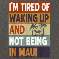 Maui Hawaii Vacation Souvenir Cotton Canvas Backpack