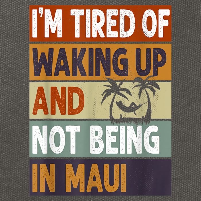 Maui Hawaii Vacation Souvenir Cotton Canvas Backpack