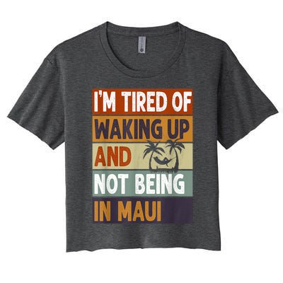 Maui Hawaii Vacation Souvenir Women's Crop Top Tee