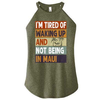 Maui Hawaii Vacation Souvenir Women’s Perfect Tri Rocker Tank