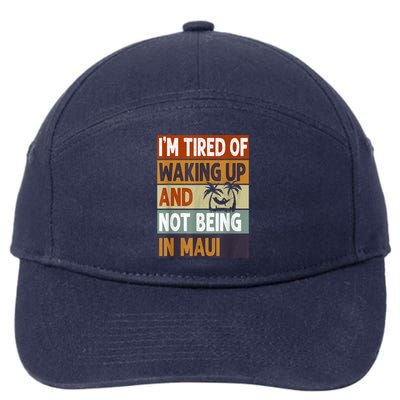 Maui Hawaii Vacation Souvenir 7-Panel Snapback Hat