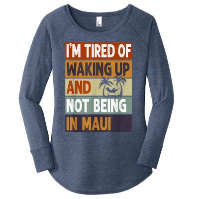 Maui Hawaii Vacation Souvenir Women's Perfect Tri Tunic Long Sleeve Shirt