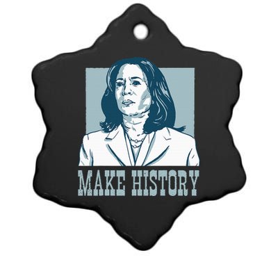 Make History Vote President Election Kamala Harris Ceramic Star Ornament