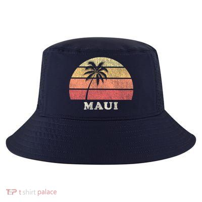 Maui HI Vintage 70s Retro Throwback Design Cool Comfort Performance Bucket Hat