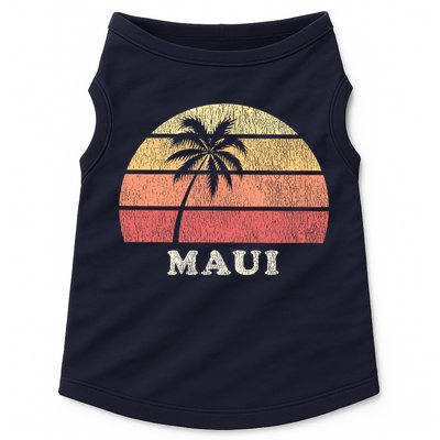 Maui HI Vintage 70s Retro Throwback Design Doggie Tank