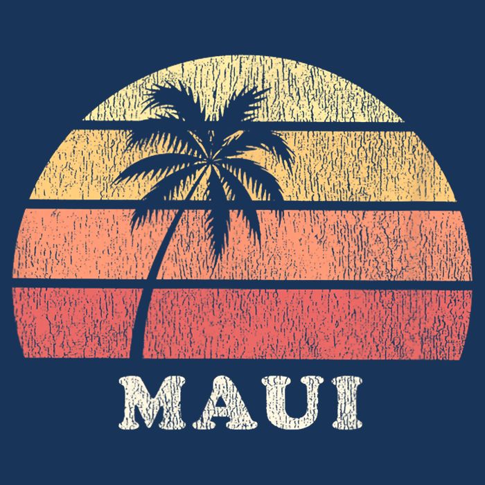 Maui HI Vintage 70s Retro Throwback Design Performance Shirt