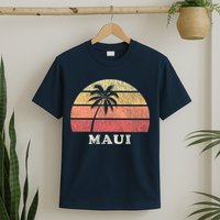 Maui HI Vintage 70s Retro Throwback Design T-Shirt