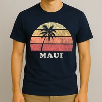 Maui HI Vintage 70s Retro Throwback Design T-Shirt