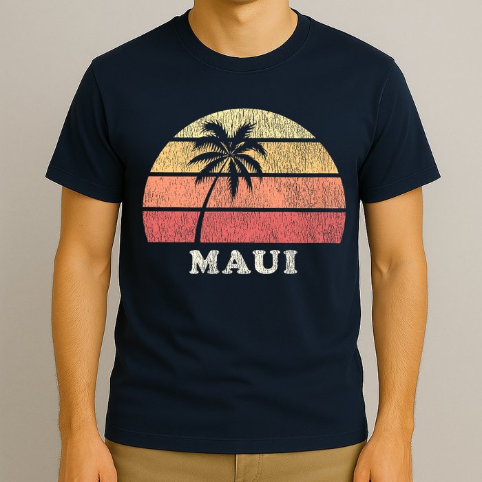 Maui HI Vintage 70s Retro Throwback Design T-Shirt