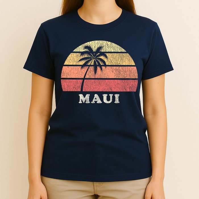 Maui HI Vintage 70s Retro Throwback Design T-Shirt