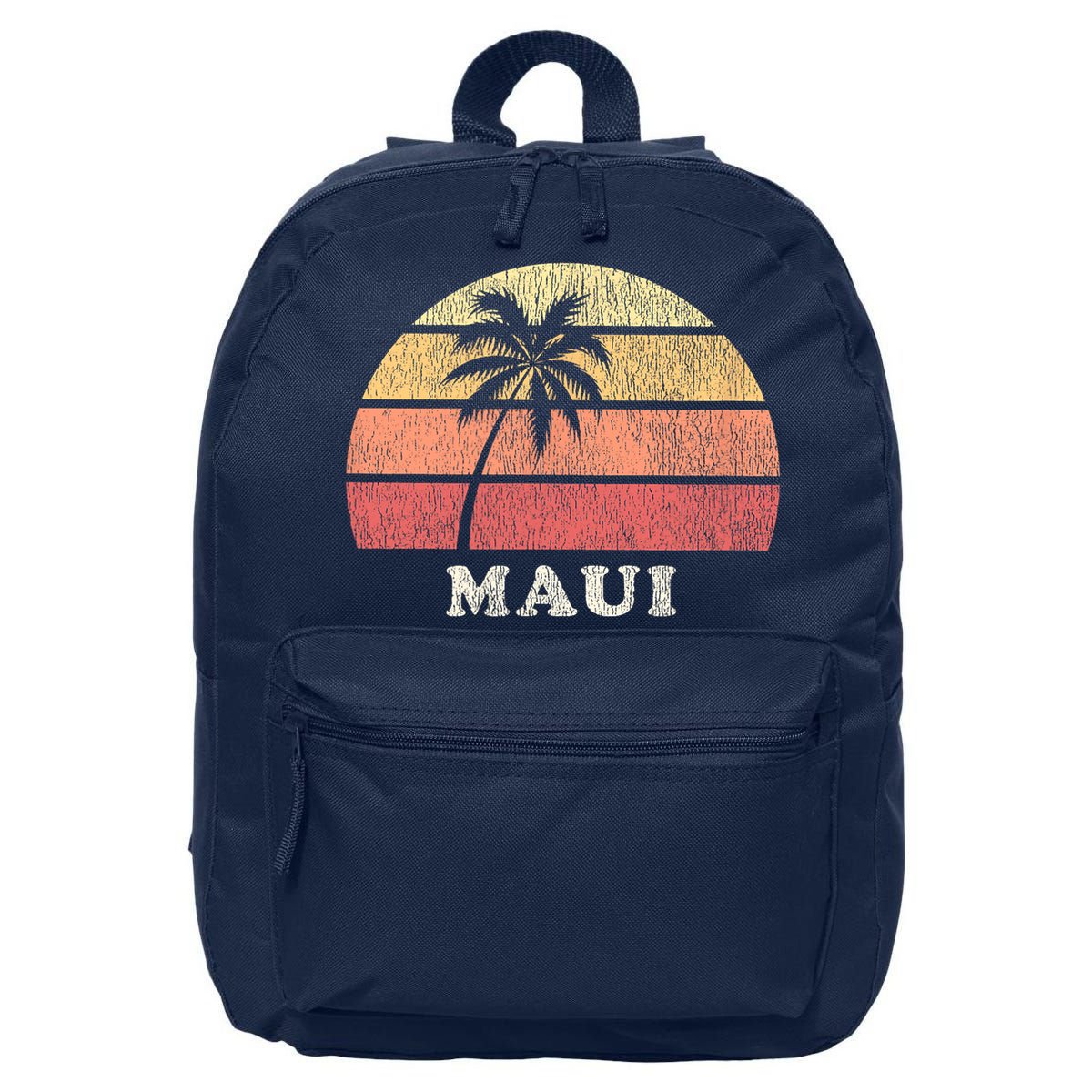 Maui HI Vintage 70s Retro Throwback Design 16 in Basic Backpack