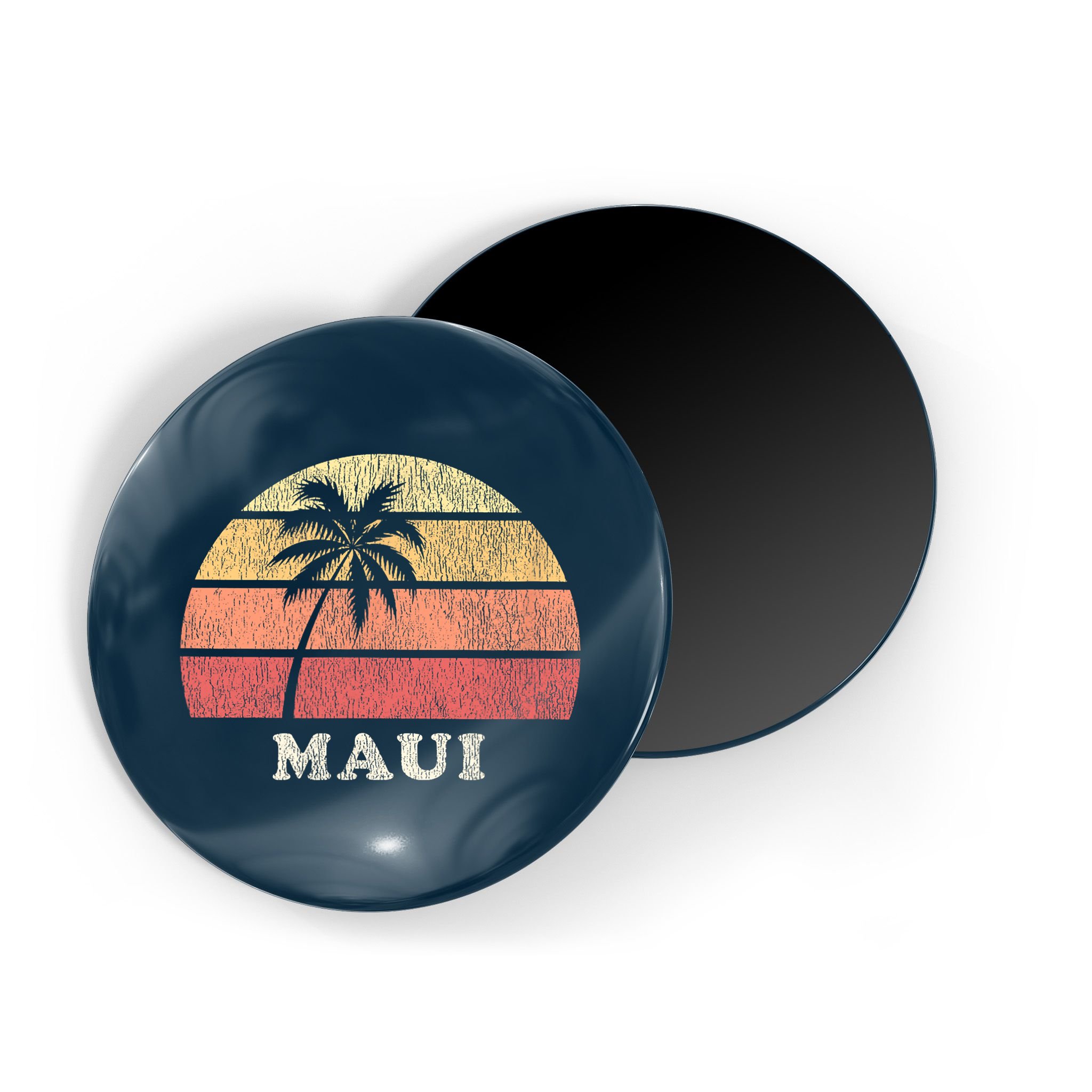 Maui HI Vintage 70s Retro Throwback Design Magnet
