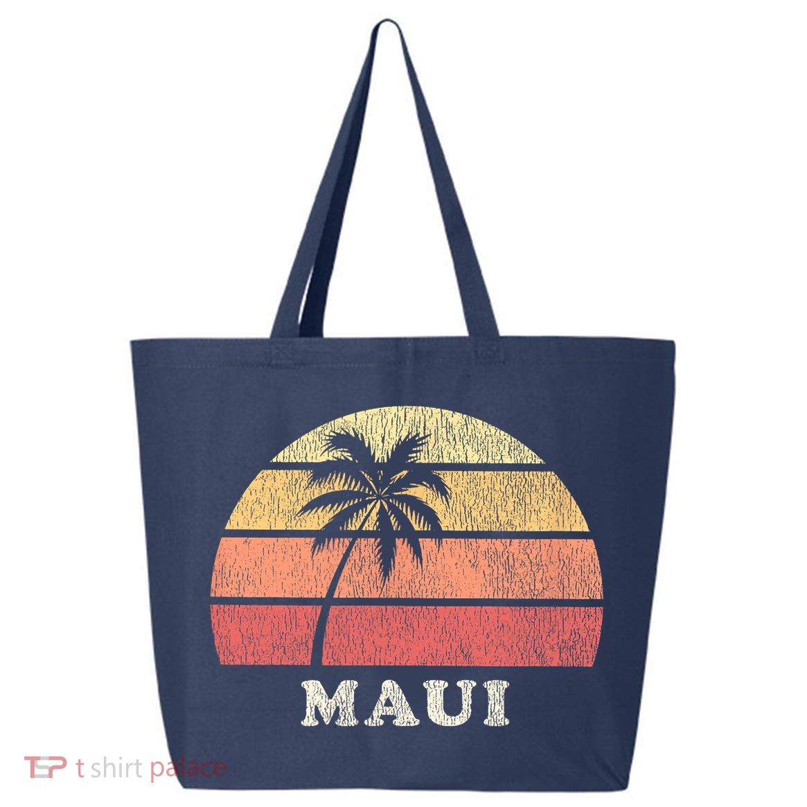 Maui HI Vintage 70s Retro Throwback Design 25L Jumbo Tote
