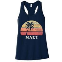 Maui HI Vintage 70s Retro Throwback Design Womens Tank Top