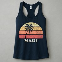 Maui HI Vintage 70s Retro Throwback Design Womens Tank Top