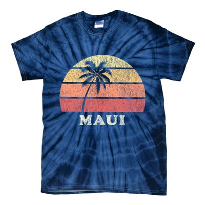 Maui HI Vintage 70s Retro Throwback Design Tie-Dye T-Shirt
