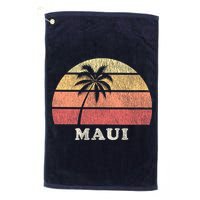 Maui HI Vintage 70s Retro Throwback Design Golf Towel