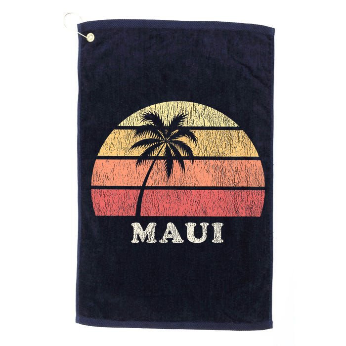Maui HI Vintage 70s Retro Throwback Design Golf Towel