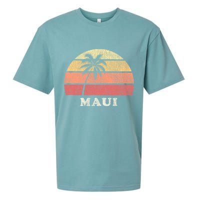 Maui HI Vintage 70s Retro Throwback Design Sueded Cloud Jersey T-Shirt