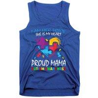 Mom Her Voice My Heart Daughter Autism Awareness Proud Mama Great Gift Tank Top