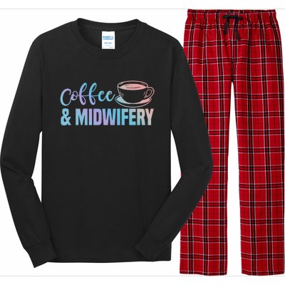 Midwife Healthcare Worker Labour Obstetrician Coffee Lover Meaningful Gift Long Sleeve Pajama Set