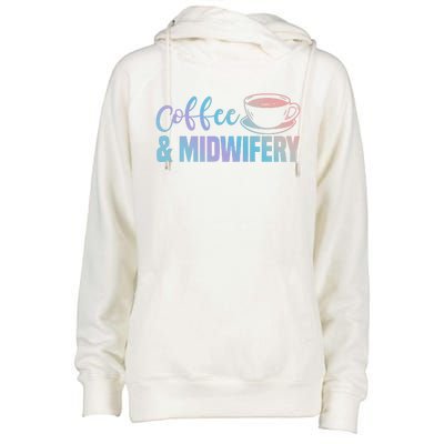 Midwife Healthcare Worker Labour Obstetrician Coffee Lover Meaningful Gift Womens Funnel Neck Pullover Hood