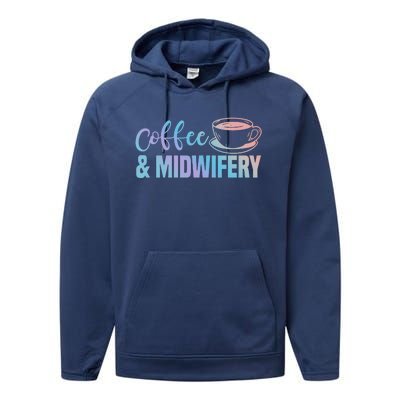 Midwife Healthcare Worker Labour Obstetrician Coffee Lover Meaningful Gift Performance Fleece Hoodie