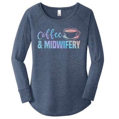 Midwife Healthcare Worker Labour Obstetrician Coffee Lover Meaningful Gift Women's Perfect Tri Tunic Long Sleeve Shirt