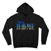 Michigan Home With The Mackinac Bridge Hoodie