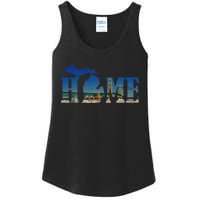 Michigan Home With The Mackinac Bridge Ladies Essential Tank